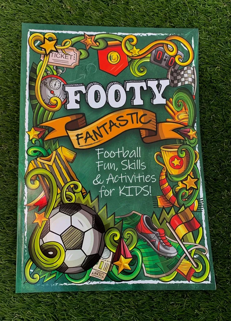 Main product image showing the book Footy Fantastic Football Fun, Skills & Activities for Kids